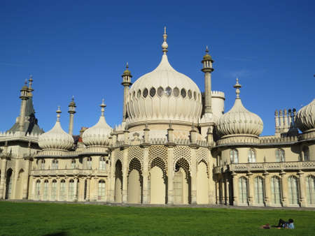 Brighton Pavillion as seen from the street.のeditorial素材