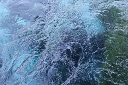 Bubbling waters of an underground spring in Albania.の写真素材