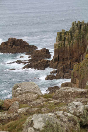 Coastline at Lands End in Cornwall