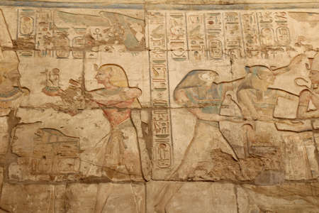 Part of the Karnak temple ruins in Luxor, Egypt.