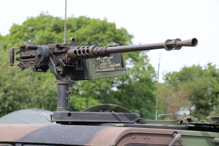Machine gun used in the second world war.