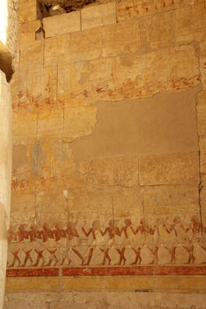 Decoration on an egyptian tomb. Although more than 2000 years old, the colours are still vibrant.