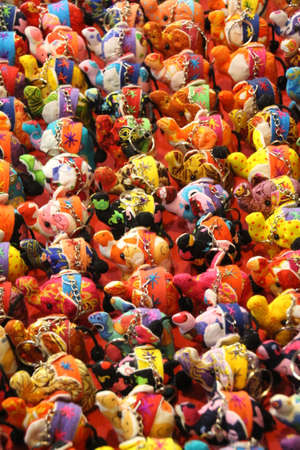Cuddly toy camels for sale at the Hua Hin night market, Thailand.