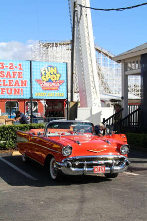 Kissimmee, USA - 9 November, 2019: Classic car exhibited at the weekly car show held in the Old Town...