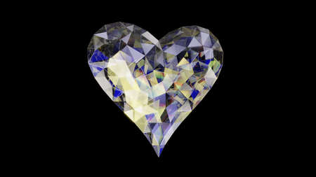 A Heart made from Diamondの写真素材