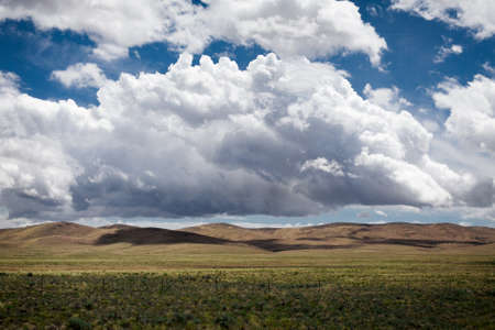 Photograph of clouds and hillside. Photographed on Canon 5d mark ii. Spring 2015.の写真素材