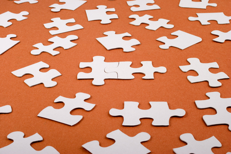 Big White Jigsaw Puzzleの写真素材