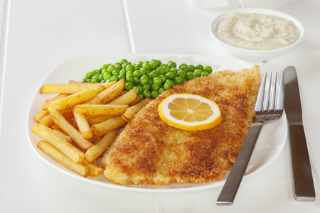 Crumbed Fiah and Chips