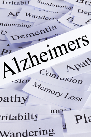 Alzheimers concept in wordsの写真素材