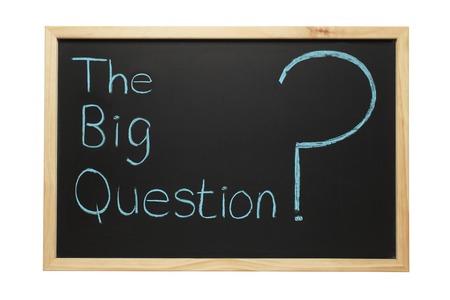 Blackboard The Big Questionの写真素材