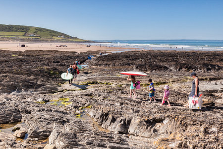 Croyde Bay North Devon UKのeditorial素材