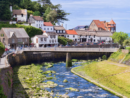 Mars Hill Lynmouth Devon UKのeditorial素材