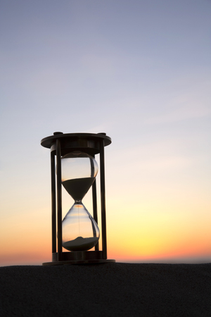 Hourglass at Sunset