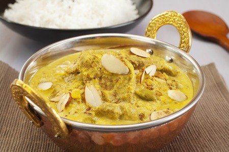 Indian Food Lamb Pasandaの写真素材