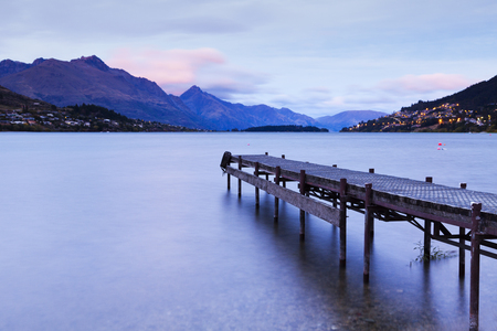 Lake Wakatipu Queenstown Jettyの写真素材
