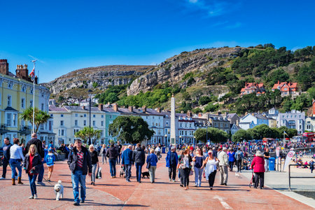 Llandudno Promenade Conwy North Wales UKのeditorial素材