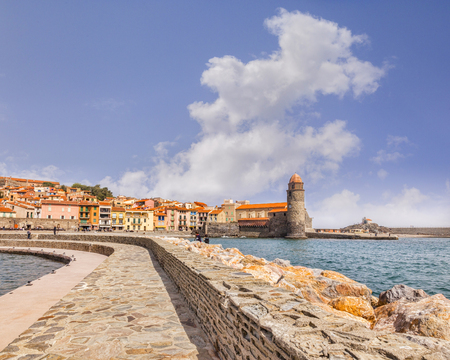 Collioure, Beautiful French Seaside Townの写真素材