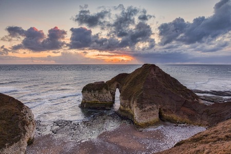 The Dinosaur, Flamborough Headの写真素材