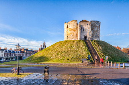 Cliffords Tower, Yorkのeditorial素材