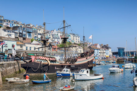 Golden Hind Replica Brixham Devon UKのeditorial素材