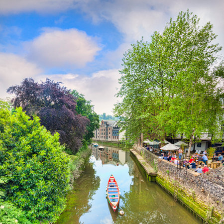 River Dart Totnes Devon UKのeditorial素材