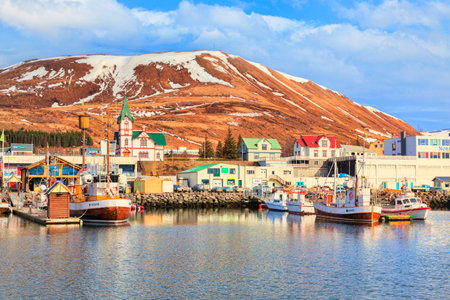 Husavik North Icelandのeditorial素材