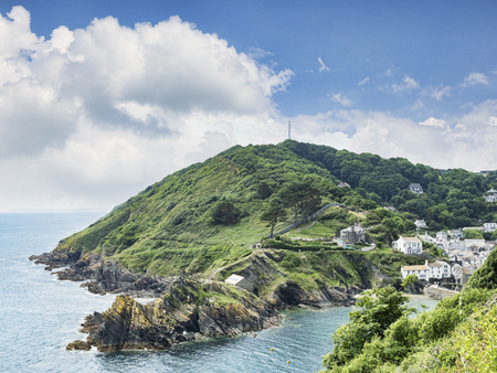 Cornish Coast at Polperro, Cornwall, UK