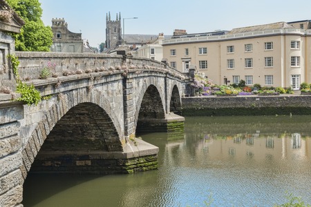 Totnes Bridge and the River Dart Devon UK