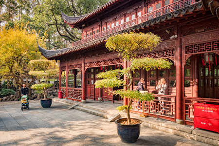 Yu Yuan Gardens, Shanghai, Chinaのeditorial素材