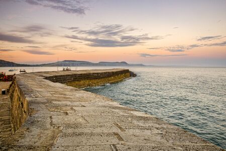 The Cobb, Lyme Regis, Dorsetの写真素材
