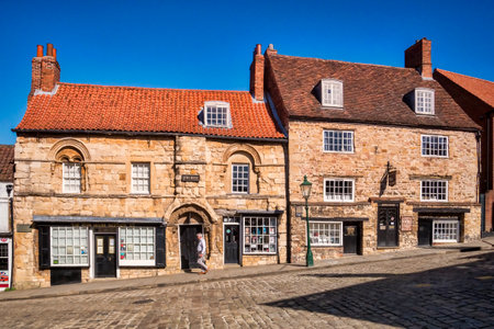 Jews House and Jews Court, Steep Hill, Lincolnのeditorial素材