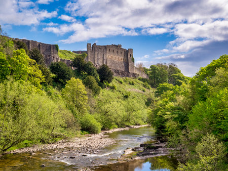Richmond Castle Above The River Swale, UK