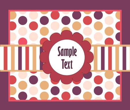 Vector illustration of a card with flowerのイラスト素材