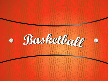  illustration of a basketball texture with textのイラスト素材