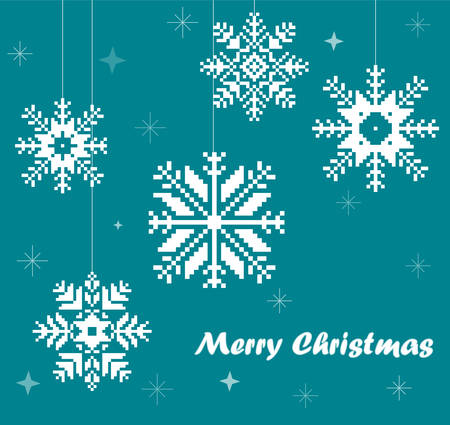 Christmas card with nice snowflakes for your designのイラスト素材