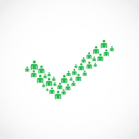 illustration of Mens and womens opinionのイラスト素材