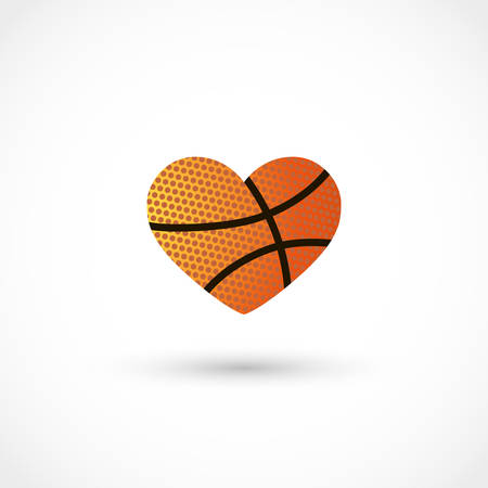 basketball heartのイラスト素材
