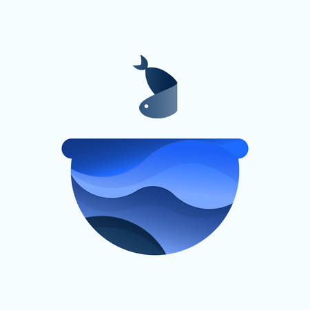 Vector illustration of an aquarium fishのイラスト素材