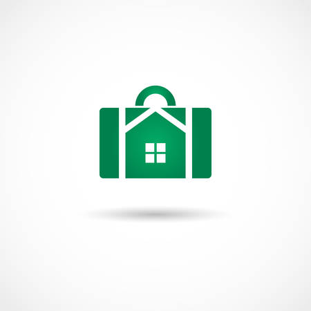 Vector illustration of a Housebag Iconのイラスト素材