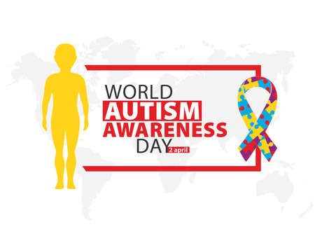 World autism awareness day. Illustration, banner or poster.