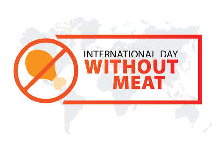 International Day Without Meat. 20 March. Vegetarian food.のイラスト素材