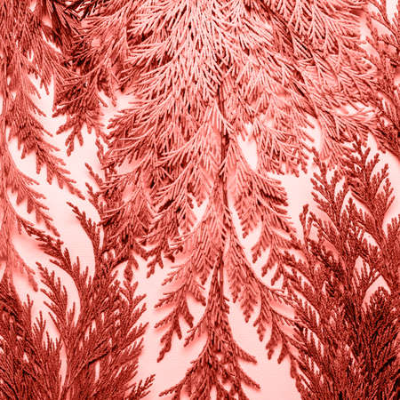 Living coral floral  made of openwork leaves