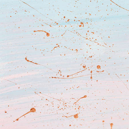 Wide brush strokes and Random gold paint splashes. Place for your design in pastel colors.