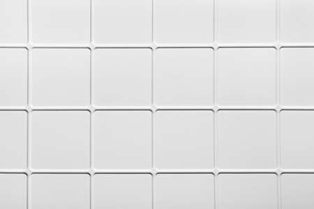 White square tiled texture background. Extruded plastic panelの写真素材