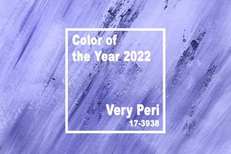 Trendy Color of year 2022 presentation. Delicate marble background with brushstrokesの写真素材
