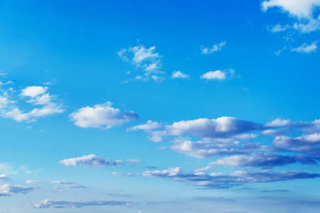 Blue sky with beautiful cloudsの写真素材