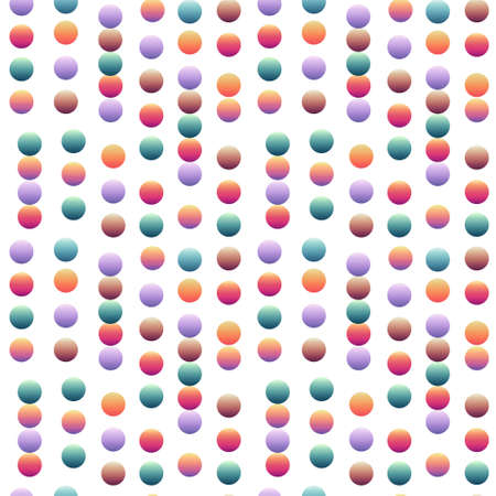 Colorful irregular dots seamless pattern. Red, blue, green, yellow, orange dots on white background....