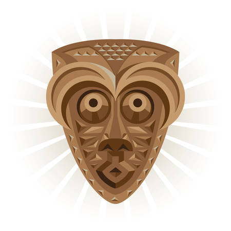 Africa.Ritual maskのイラスト素材