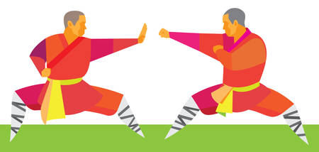 Kung fu.fightのイラスト素材