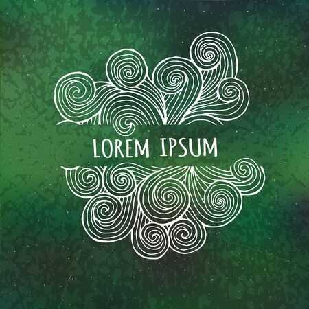 frame for text with graphic patternsのイラスト素材